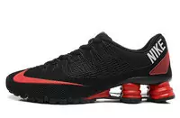 hombre nike turbo shox free run 2 run black